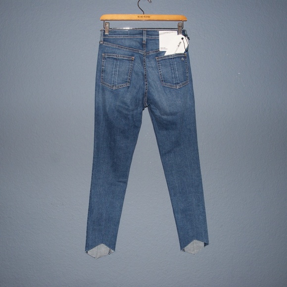 New RAG & BONE High Rise Ankle Skinny Jeans 27 NWT - Picture 5 of 8